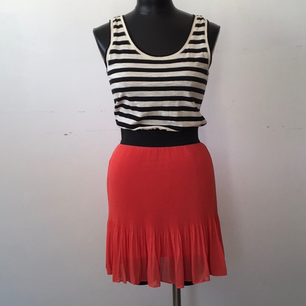 Stripe colorblock dress